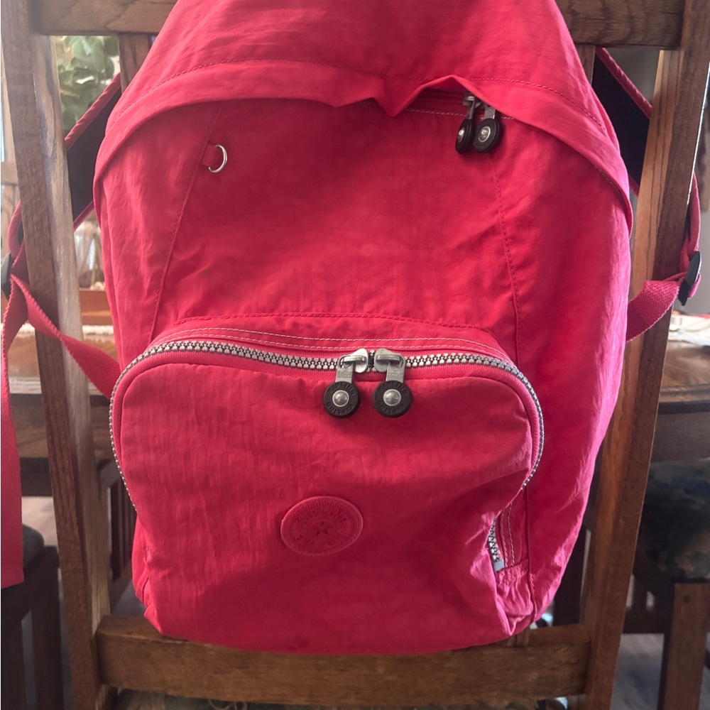 Kipling Vibrant Red Backpack